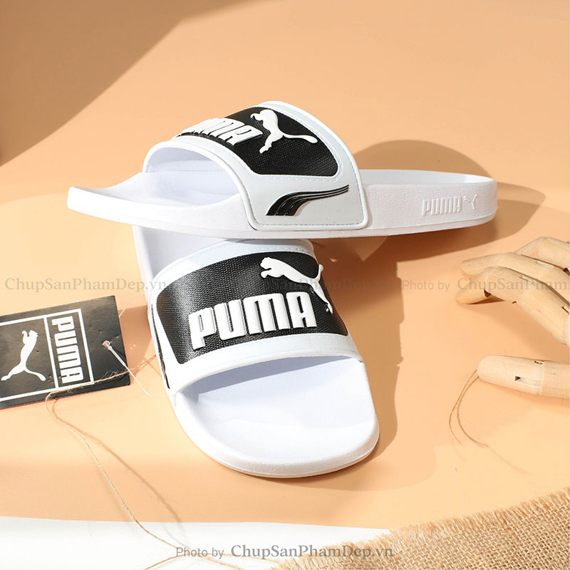 Dép Quai Úp Logo Puma Màu Basic