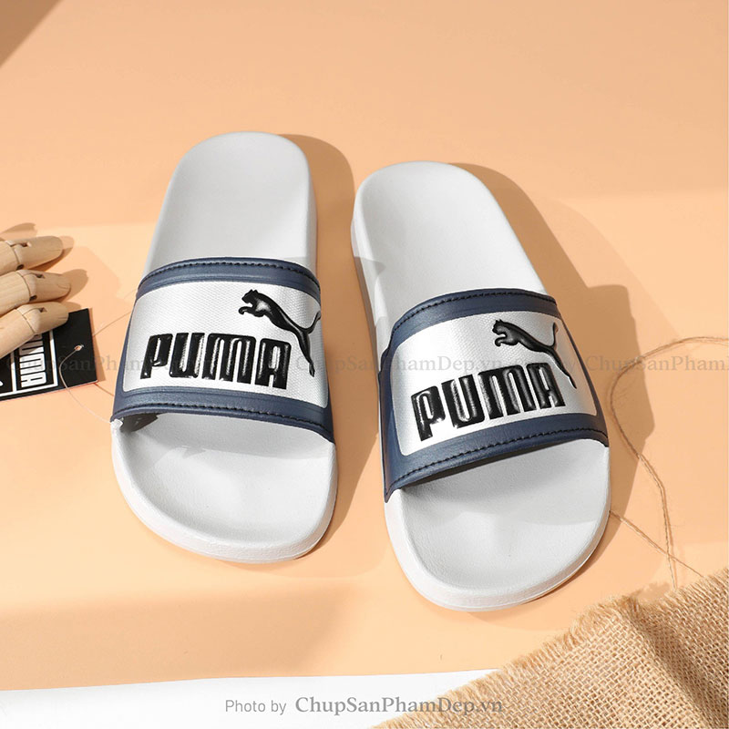 Dép Quai Úp Logo Puma Màu Basic