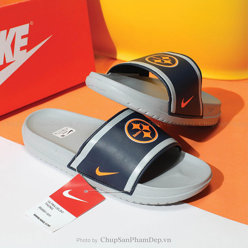 Dép Quai Úp Nike Steeler Viền Màu