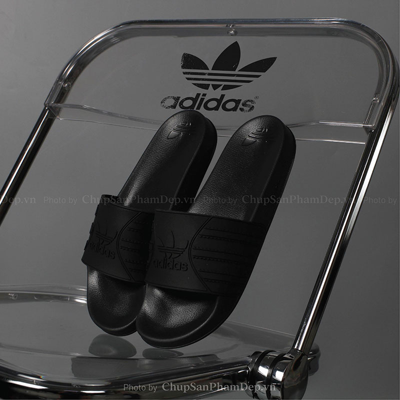 Dép Quai Úp PVC Adidas 3 Lá Sọc Màu Thể Thao