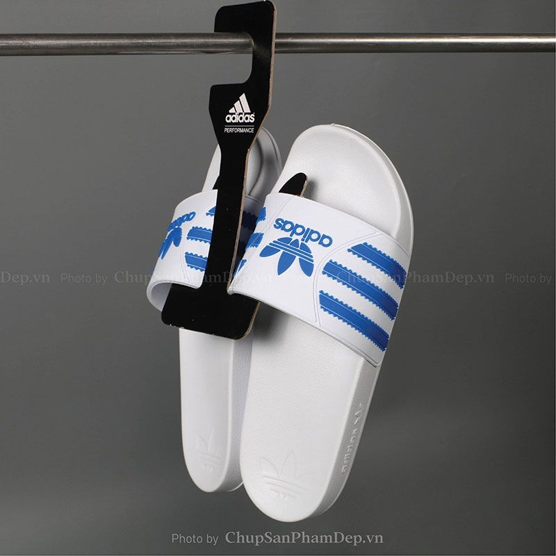 Dép Quai Úp PVC Adidas 3 Lá Sọc Màu Thể Thao