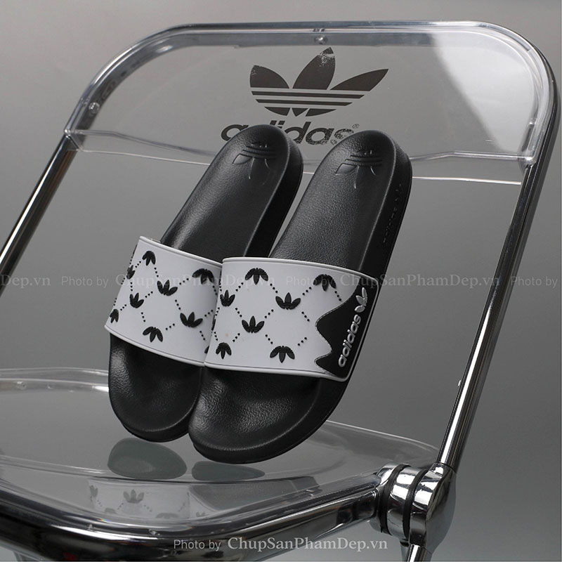 Dép Quai Úp PVC Adidas Đan Xen 3 Lá Tinh Tế