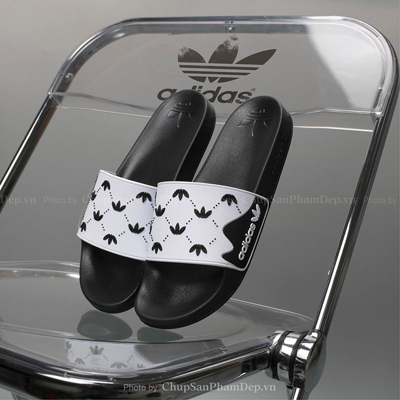 Dép Quai Úp PVC Adidas Đan Xen 3 Lá Tinh Tế