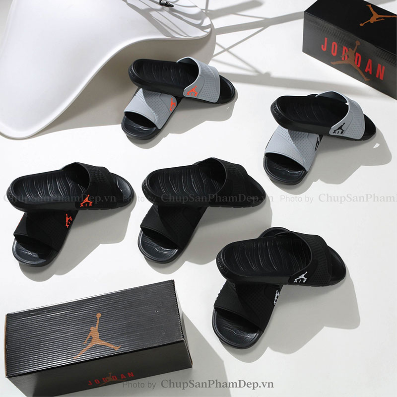 Dép Quai Úp PVC Logo Jordan Màu Trẻ Trung