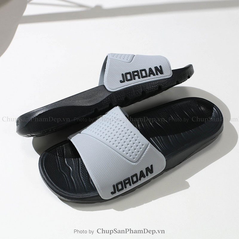 Dép Quai Úp PVC Logo Jordan Màu Trẻ Trung