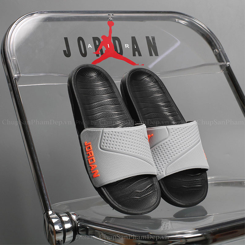 Dép Quai Úp PVC Logo Jordan Màu Trẻ Trung