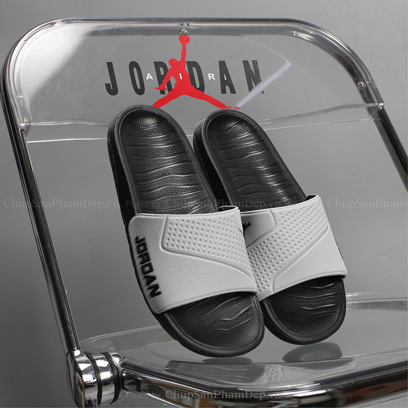 Dép Quai Úp PVC Logo Jordan Màu Trẻ Trung