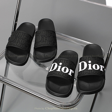 Dép Bản Quai Úp IPI Họa Tiết Dior