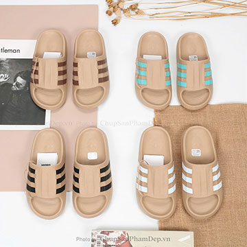 Dép Đúc Quai Ngang Adidas Slides Dark Brown