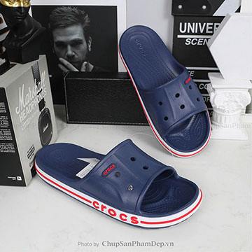 Dép Đúc Quai Ngang Crocs Slide Navy